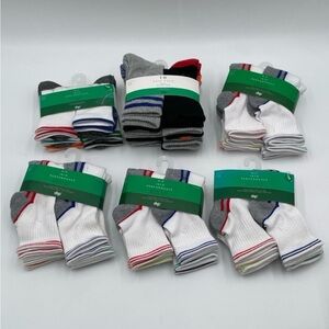 Boys Crew Socks Variety Bundle - Sizes 7-8.5 & 9-11